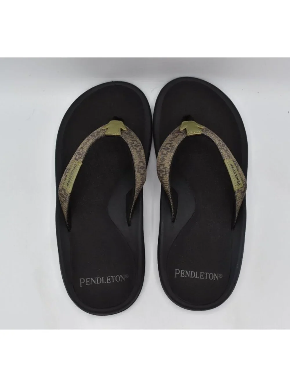 Pendleton Mens Size 10 Harding Thong Olive‎ Flip Flops Sandals Shoes